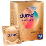 Durex Real Feel condooms, huidgevoel, latexvrij, 24 condooms
