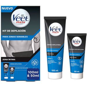 Veet - MEN 2 STEPS HAIR REMOVAL KIT - Ontharingscrème - 200 ml