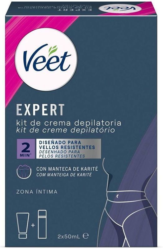 Veet - Expert Depilatory Cream Kit - 2 x 50 ml - Ontharingscrèmes