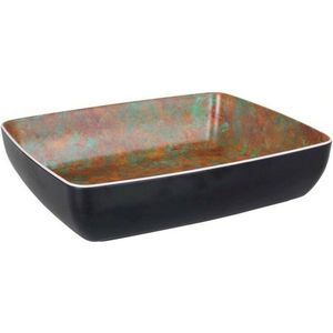 Viejo Valle - Platte Serveerschaal - Melamine - Zwart - 32,5 x 26,5 x 7,5 cm