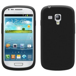 Blautel fss3mn siliconen hoes voor Samsung Galaxy S3 Mini, zwart