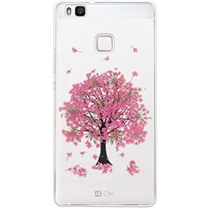 4-OK Flower beschermhoes voor Huawei P9 Lite, roze boom