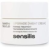 Sensilis Upgrade Verstevigende, regeneratieve en anti-aging nachtcrème voor de gevoelige huid, 50 ml