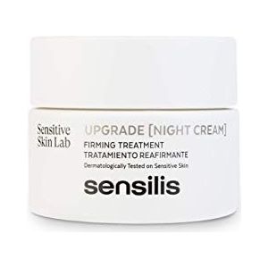 Sensilis Upgrade verstevigende, regenererende en anti-aging nachtcrème voor de gevoelige huid, 50 ml