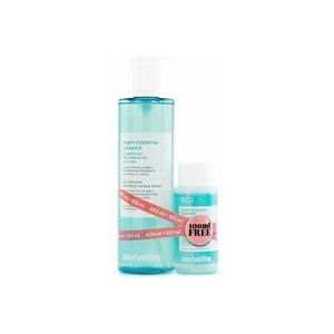 Sensilis - Purify Essential Cleanser Pack Reinigende en Matterende reinigingsgel met hyaluronzuur en zink, voor normale huid, vet of acne - 400 ml + 100 ml