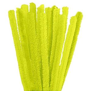 INNSPIRO Pijpenreiniger Chenille, geel, 15 mm x 50 C, 10 stuks