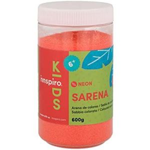 INNSPIRO NEON gekleurd zand rood 600 g, voor decoratie en knutselwerk