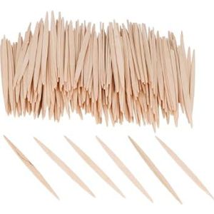 INNSPIRO 250 stuks 65 mm natuurlijke platte houten stokken om te knutselen, ornamenten, bouwprojecten.