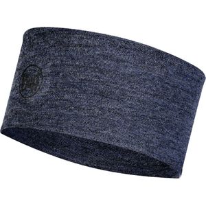 BUFF® 2L Midweight Merino Wool Headband Night Blue Melange - Hoofdband