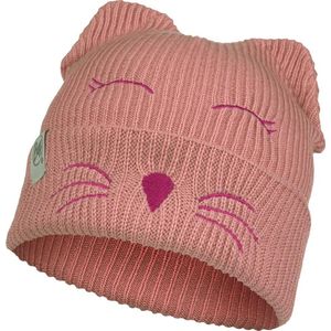 Buff Unisex Volwassenen 120867.563.10.00 Knitted HAT Grappig CAT Sweet, Rood, Eenheidsmaat xf6ße