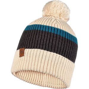 Buff Elon Knitted Hat 1264640141000, Unisex, Wit, Muts, maat: One size