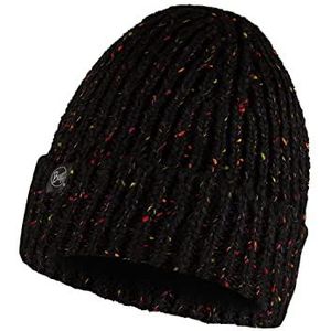 Buff Unisex Gebreide Fleece Gevoerde Beanie Hat - Zwart