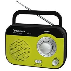 Sunstech - RPS560GR - Draagbare Radio - Analoge AM-FM - Telescopische Antenne