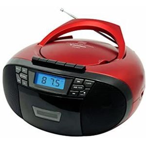 Sunstech - Cxum53rd - Draagbare CD-radio - Zwart - Met USB en Aux-aansluiting