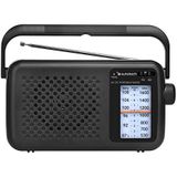 Sunstech RPS760 - AM/FM-radio, draagbaar, met telescopische antenne en transportgreep, zwart