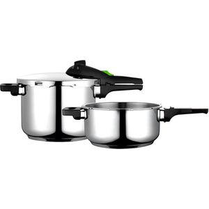 Fagor - Rapid Xpress - Snelkookpan - Roestvrij Staal - 6 + 4 Liter