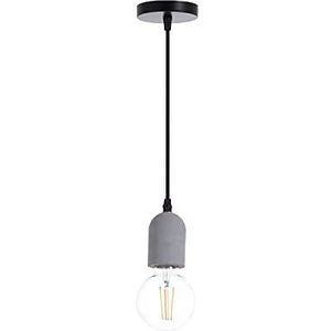 Hanglamp grijs industriële stijl | 7hSevenOn Deco model Bytom | Ronde betonnen lamp | Binnenlamp voor woonkamer, keuken... | Lamp 5,5x5,5x8cm