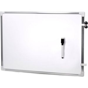 Magnetisch whiteboard met marker met wisser 60 x 40 cm - Kantoorbenodigdheden - Schoolborden
