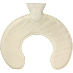 Concorde Warmwater kruik voor de nek - 1 liter - 34 x 4,5 x 31 cm - beige - ontspannend en pijn verlichtend
