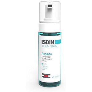 ISDIN ACNIBEN Stap 1 reinigende gezichtsreiniger reinigt de poriën grondig van het gezicht, reguleert overtollig talg, 1 x 150 ml