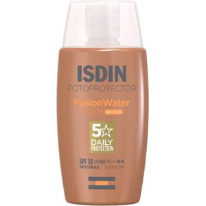Isdin - Crème Fotoprotector Fusion Water Color Bronze SPF50 - 50ml - Zonnebescherming voor het Gelaat