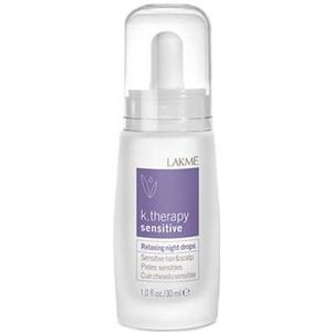 K.Therapy - Sensitive Relaxing Night Drops - Haarserum - Katoen Peptide - Aloë Vera