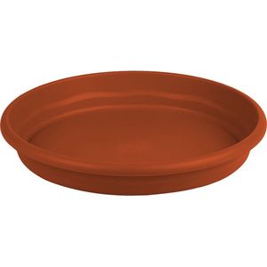 Hega Hogar Opvangbord - terracotta - kunststof - D35 cm - onderschaal/opvangbord