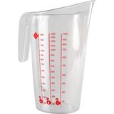 1x Maatbeker met schenktuit 1,4 liter - Kunststof maatbekers - Ingredienten afmeten