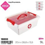 EHBO - Verbanddoos - Wit - 9L - 37 x 29 x 13 cm - Kunststof