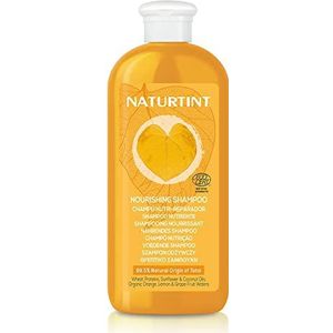 Naturtinta shampoo nutrition and deep repair. Dry and damaged hair. 99% natural ingredients. Vegan Without silicones or parabens. 330ml.