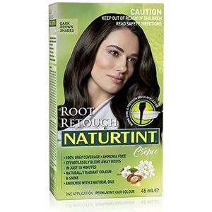 Root Retouch Donker Bruine Tinten - NATURTINT - 45ml - Vegan - Ammoniakvrij - Microplastic FREE