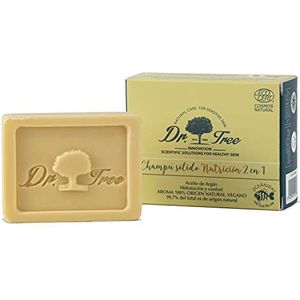 Dr. Tree Solid Shampoo 2 in 1 Nutrition | Solid Shampoo + Ecological Conditioner | Damaged and brittle hair | 99% Natural Ingredients Ecocert | 75 GR.