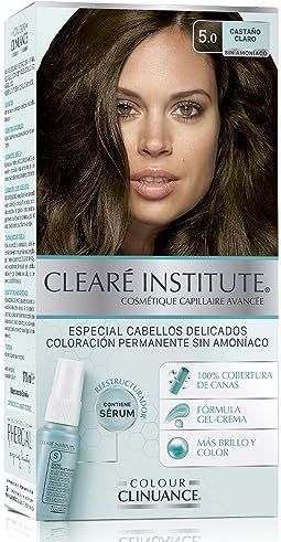 Colour Clinuance | 5.0 Hellbraun | Haarfärbemittel für Empfindliches Haar Dauerhafte Färbung ohne Ammoniak | Mehr Glanz Intensive Farbe 100% ige Deckung | Dermatologisch getestet