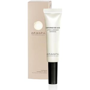 Atashi - Augenkontur Lifting Illuminating Anti-Fatigue. Reduziert Tränensäcke und dunkle Ringe sofort. Verjüngt und hellt die Augen auf. Mit Haloxyl - 15 ml