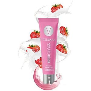 VOLUMAX Fruitgloss Lipgloss Aardbei Room 7,5 ml - Vochtinbrengend, volumiserend en regenererend