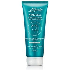 Elifexir Minucell - Anti-cellulitis Crème | Verstrakt en Remodelleert het Lichaamscontour | Vermindert Cellulitis en Sinaasappelhuid | Hydraterend + Verstevigend. 200 ml