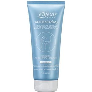 Elifexir Anti-striae Crème | Herstelt, Remt de Vorming van Striae en Voorkomt Effectief | Huid met Meer Elasticiteit | Vermindert de Roze Kleur en Ruwe Textuur - 200 ml