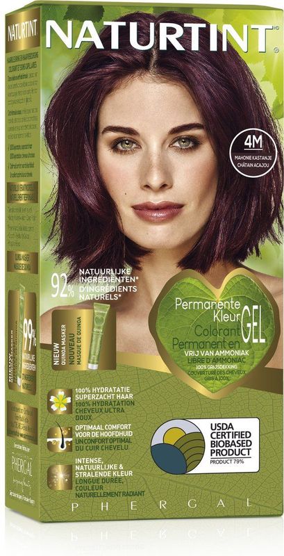 Naturtint Permanente Kleuring 4M Mahonie Kastanje