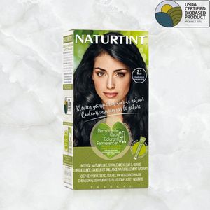 2.1 Zwart Azuur - NATURTINT - 170ml - Vegan - Ammoniakvrij - BioBased Certified - Microplastic FREE