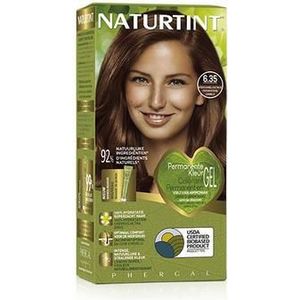 NATURTINT Biobased, Ammoniavrije kleuring, 6.35 Kaneelkastanje Intens, 100% grijsdekking, Plantaardige ingrediënten, Natuurlijke en langhoudende kleur, 170 ml