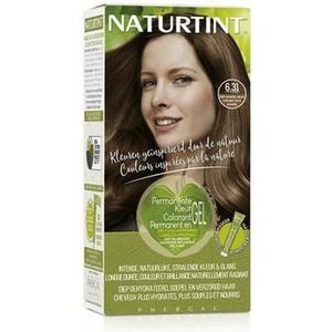 NATURTINT Biobased, Ammoniavrije kleuring, 6.31 Amandelbruin Intens, 100% grijsdekking, Plantaardige ingrediënten, Natuurlijke en langhoudende kleur, 170 ml
