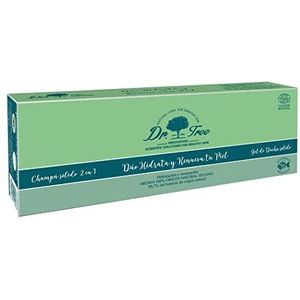 Dr. Tree Duo Shampoo Solid Balsem ecologisch veelvuldig gebruik + organische vaste peeling douchegel | 75 g + 120 g