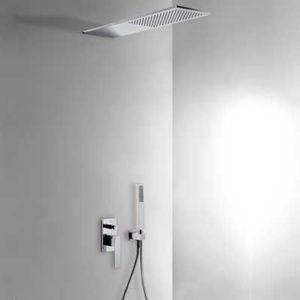 Tres Slim inbouw doucheset chroom met handdouche chroom 20218003