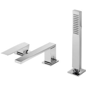 Tres Slim Badmengkraan voor randset met handdouche Chroom 20216103