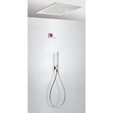 Tres Shower Technology elektronische inbouwthermostaat met plafond regendouche 50x50cm en handdouche