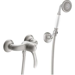 Douchemengkraan tres clasic 1 hendel incl handdouche en doucheslang rvs