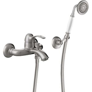 Badmengkraan tres clasic 1 hendel incl handdouche en doucheslang rvs