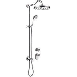 Regendoucheset Tres Clasic Opbouw Incl. Handdouche Inbouw Douchethermostaat Chroom