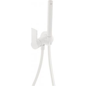 Inbouw Bidetmengkraan Tres Loft Colors 1-Hendel met Handdouche Mat Wit