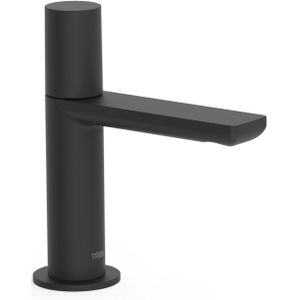 Fonteinkraan Tres Project 1-Knop Uitloop Recht 10 cm Rond Mat Zwart